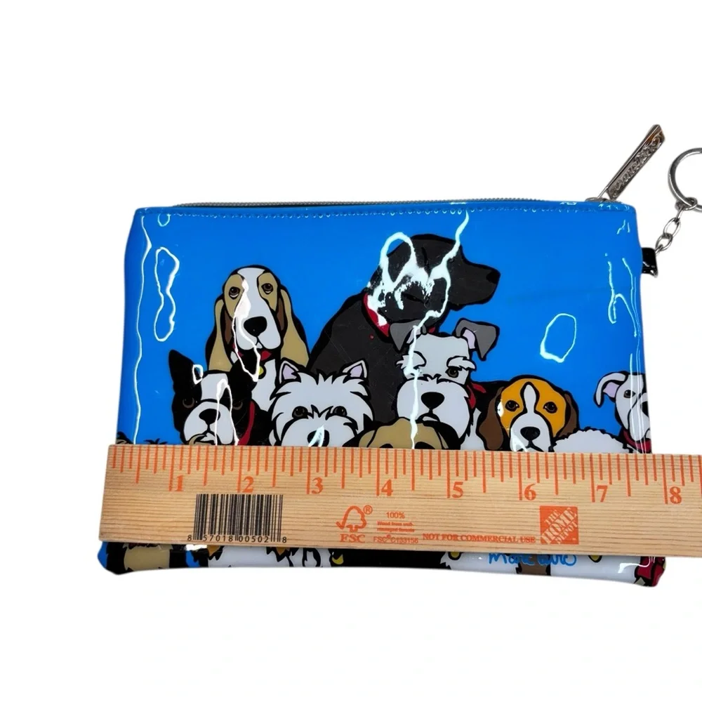 Marc Tetro Cosmetic Dogs Makeup Bag NWOT